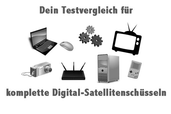 komplette Digital-Satellitenschüsseln